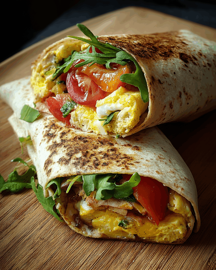 Protein Frühstück – Frühstückswrap mit Ei für einen perfekten Start in den Tag