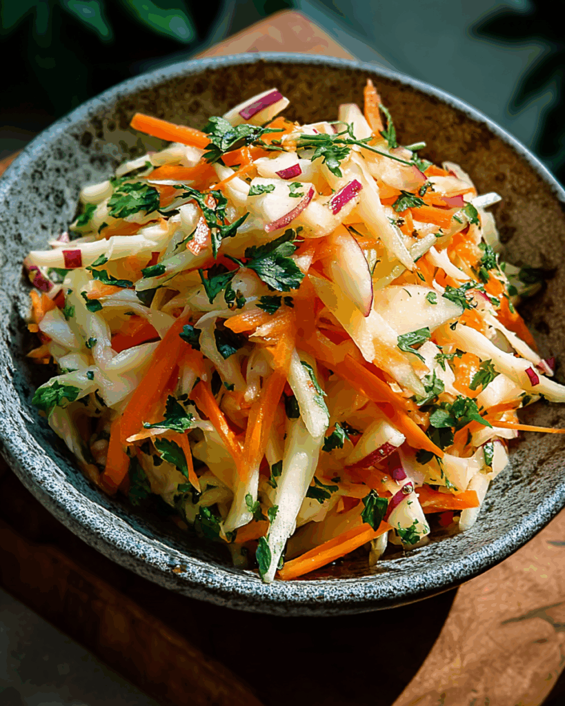 Gesunder Kohlrabi-Karotten-Apfel-Salat: Ein erfrischender Genuss für jede Mahlzeit
