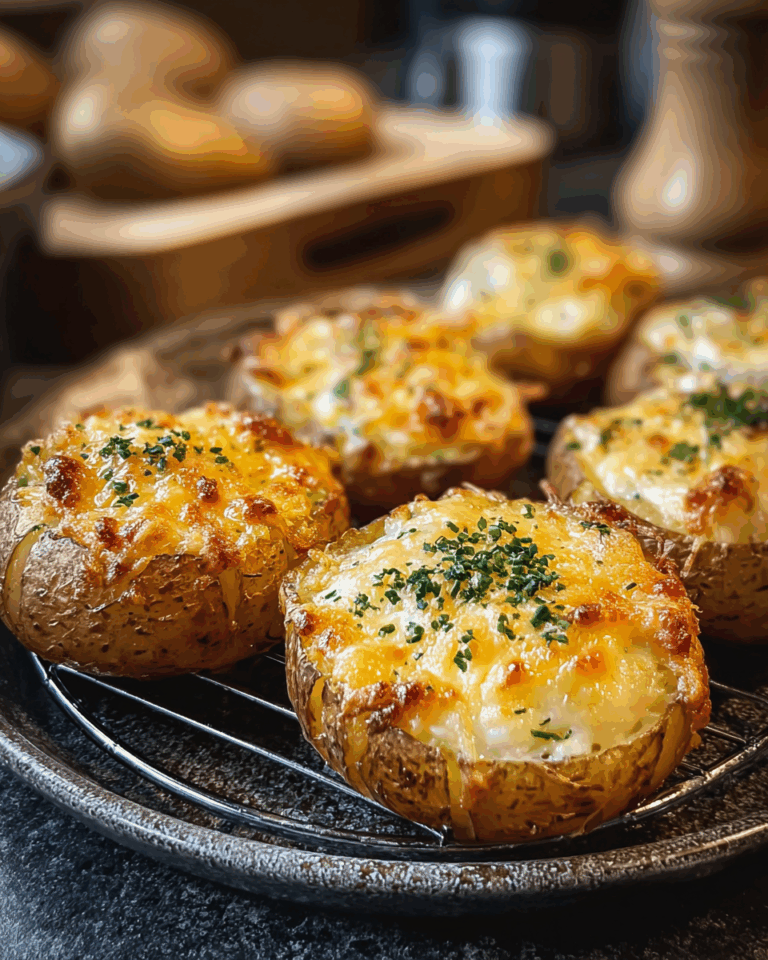 Gebackene Käse-Kartoffeln aus der Heißluftfritteuse – Ein einfaches Abendessen mit viel Geschmack