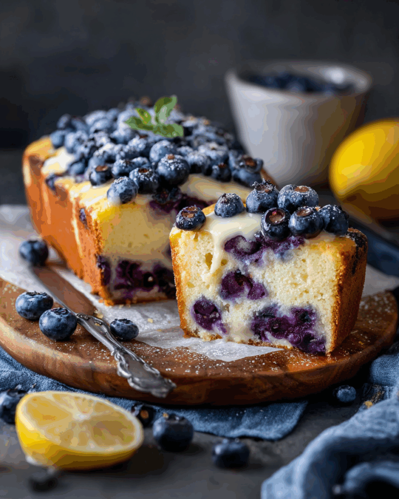 Leichter Joghurtkuchen mit Blaubeeren und Zitrone – Ein frischer Genuss für jeden Anlass