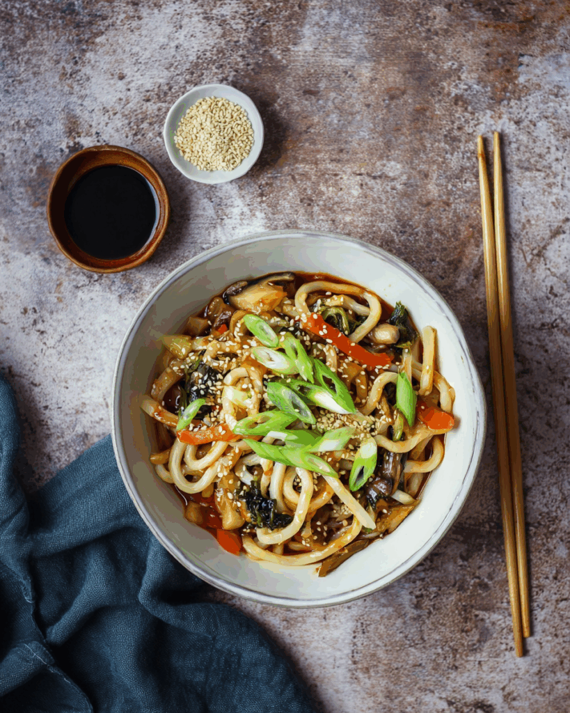 Schnelle Udon-Nudeln mit Gemüse – Ein einfaches und leckeres Udon Nudeln Rezept