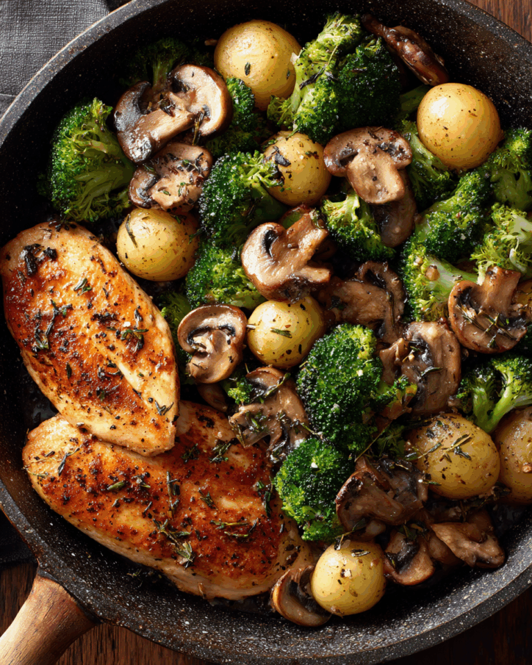 Brokkoli-Kartoffel-Pfanne mit Pilzen – Ein gesundes und vielseitiges Gericht