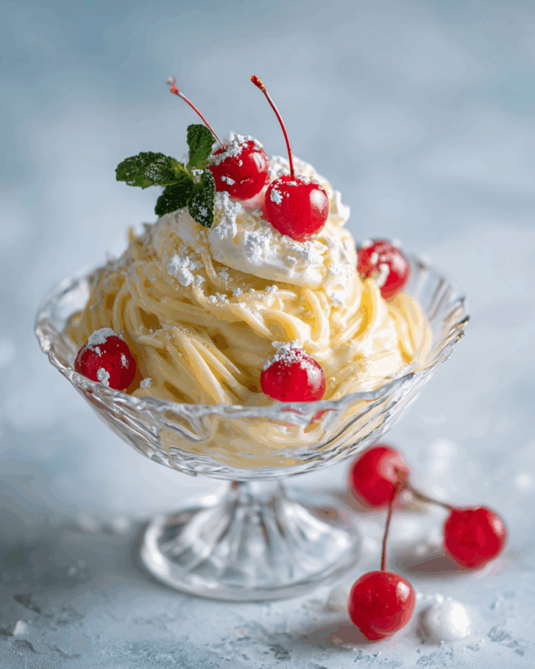 Spaghetti-Eis Dessert – Eine süße Verführung für jede Jahreszeit