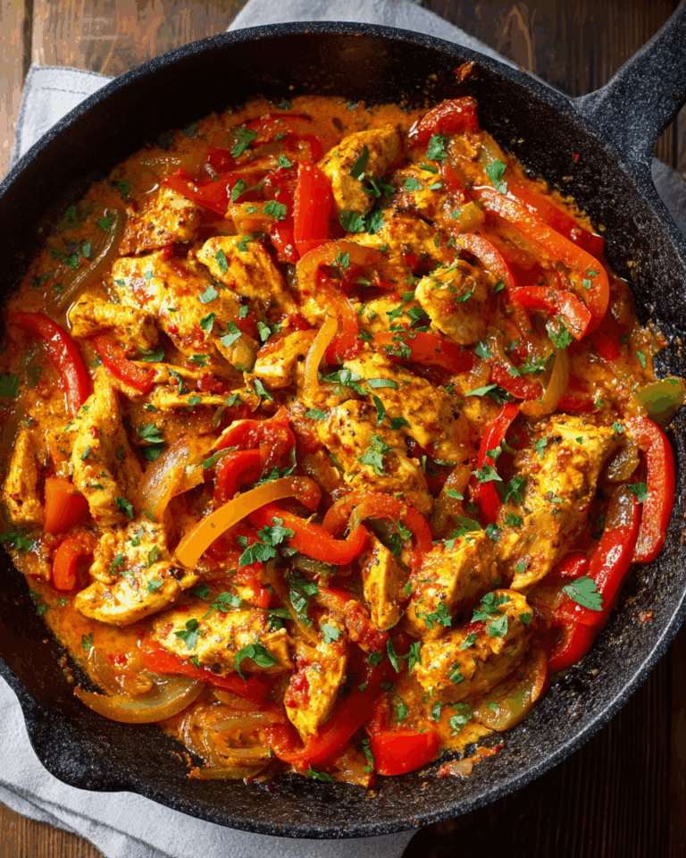 Hähnchen-Paprika-Pfanne – Ein leichtes Abendessen ohne Kohlenhydrate