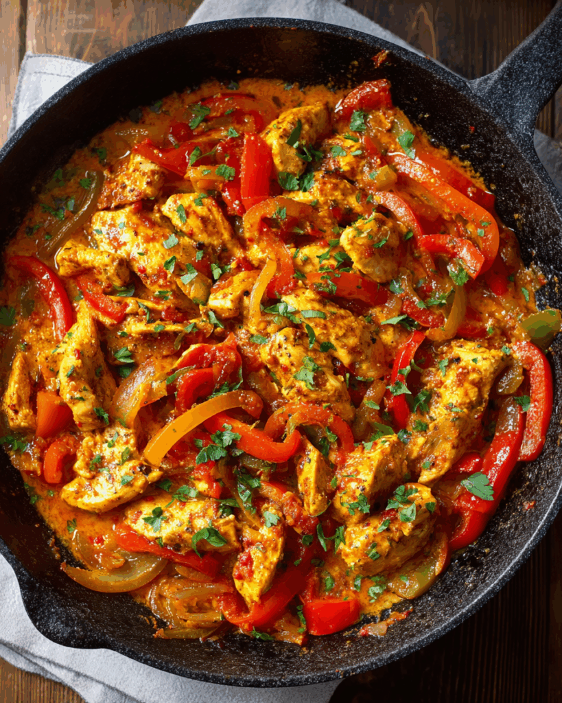 Hähnchen-Paprika-Pfanne – Ein leichtes Abendessen ohne Kohlenhydrate