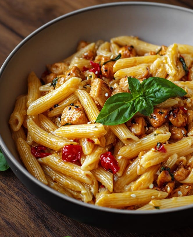 Honig-Pfeffer-Hähnchen-Pasta – Süß trifft Würzig | Gesundes Abendessen schnell & raffiniert genießen