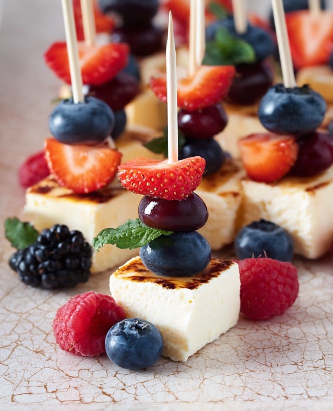 Käsekuchen-Spieße – Süßes Fingerfood für jede Party