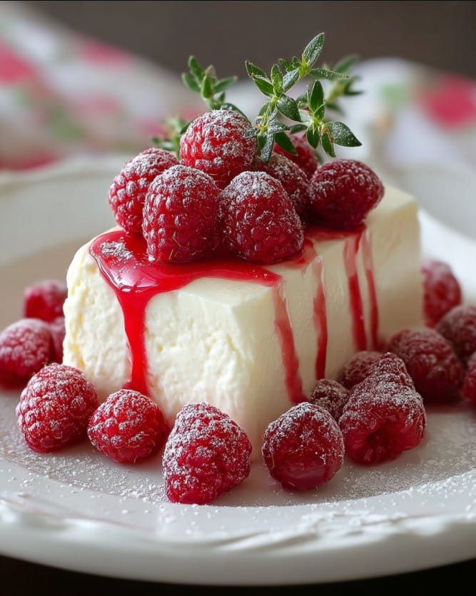 Himmlischer Panna Cotta Nachtisch mit fruchtigen Himbeeren – Cremiger Genuss wie in Italien