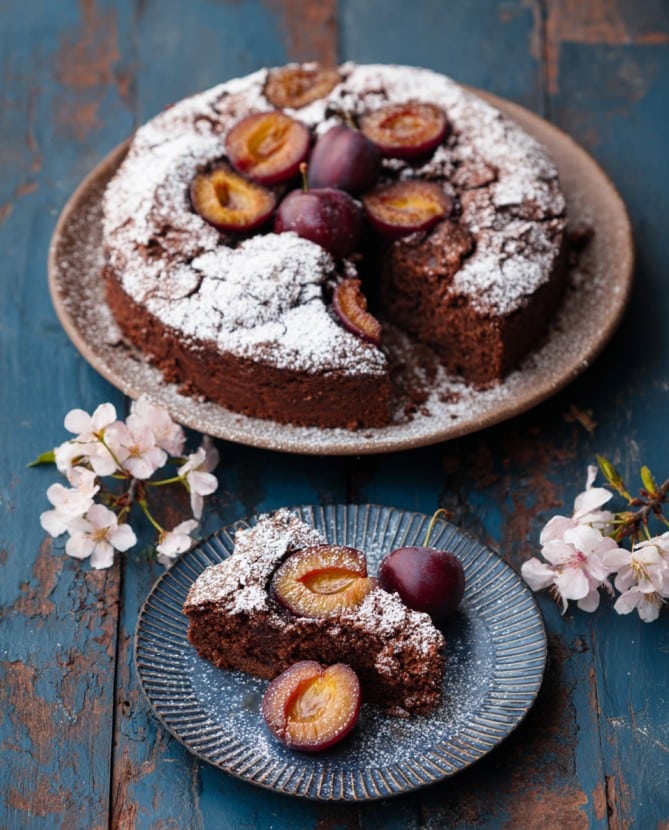 Schoko-Zwetschgen Kuchen – Der perfekte Herbstgenuss mit einer Schokoladennote