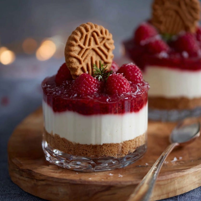 Spekulatius Dessert mit Himbeeren – Der perfekte Nachtisch für Weihnachten