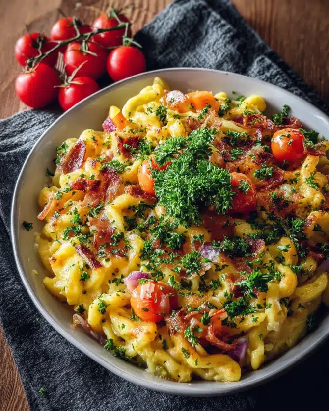 Spätzle-Auflauf mit Gemüse: Ein Schnelles Mittagessen für die Familie