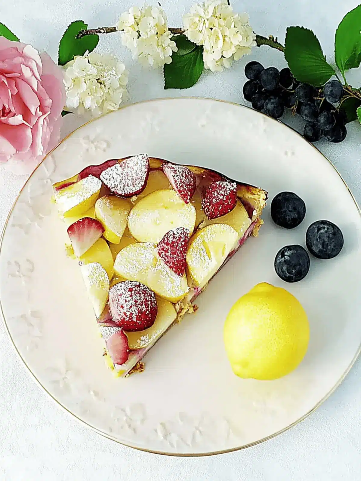 Pflaumenkuchen mit Pudding