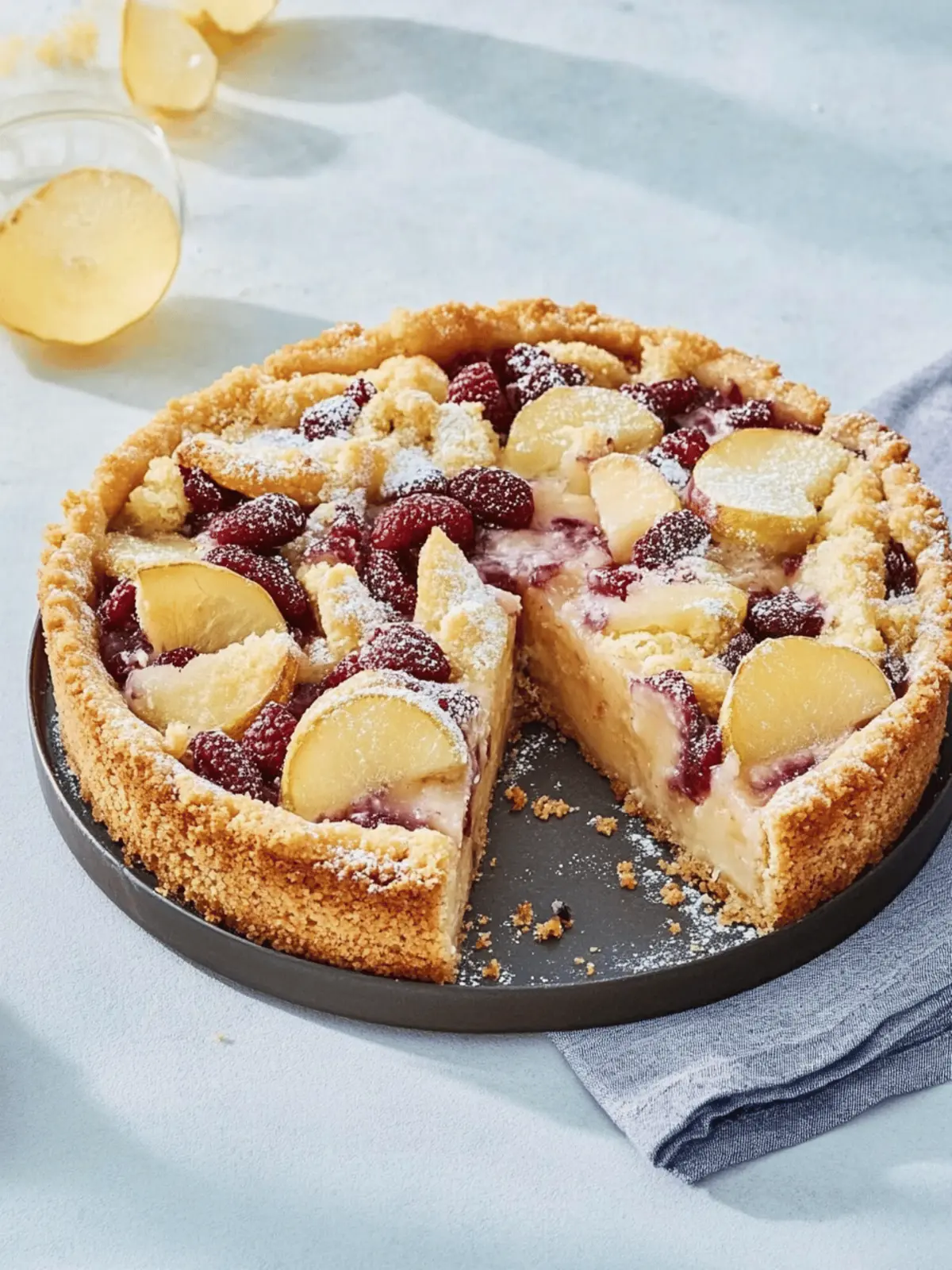 Pflaumenkuchen mit Pudding