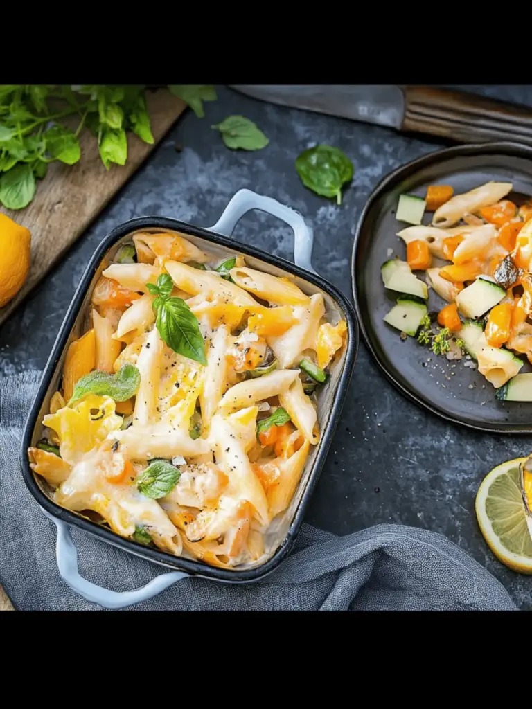 Nudelauflauf mit Hähnchen