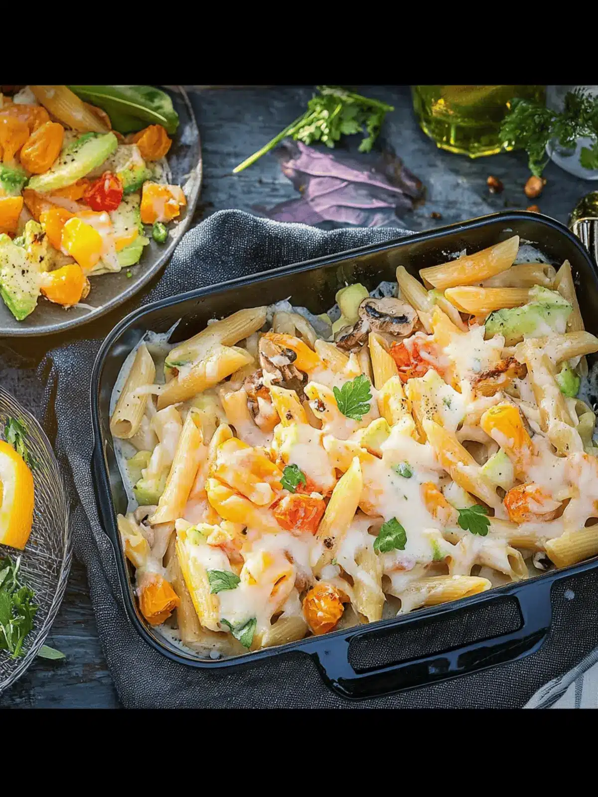 Nudelauflauf mit Hähnchen