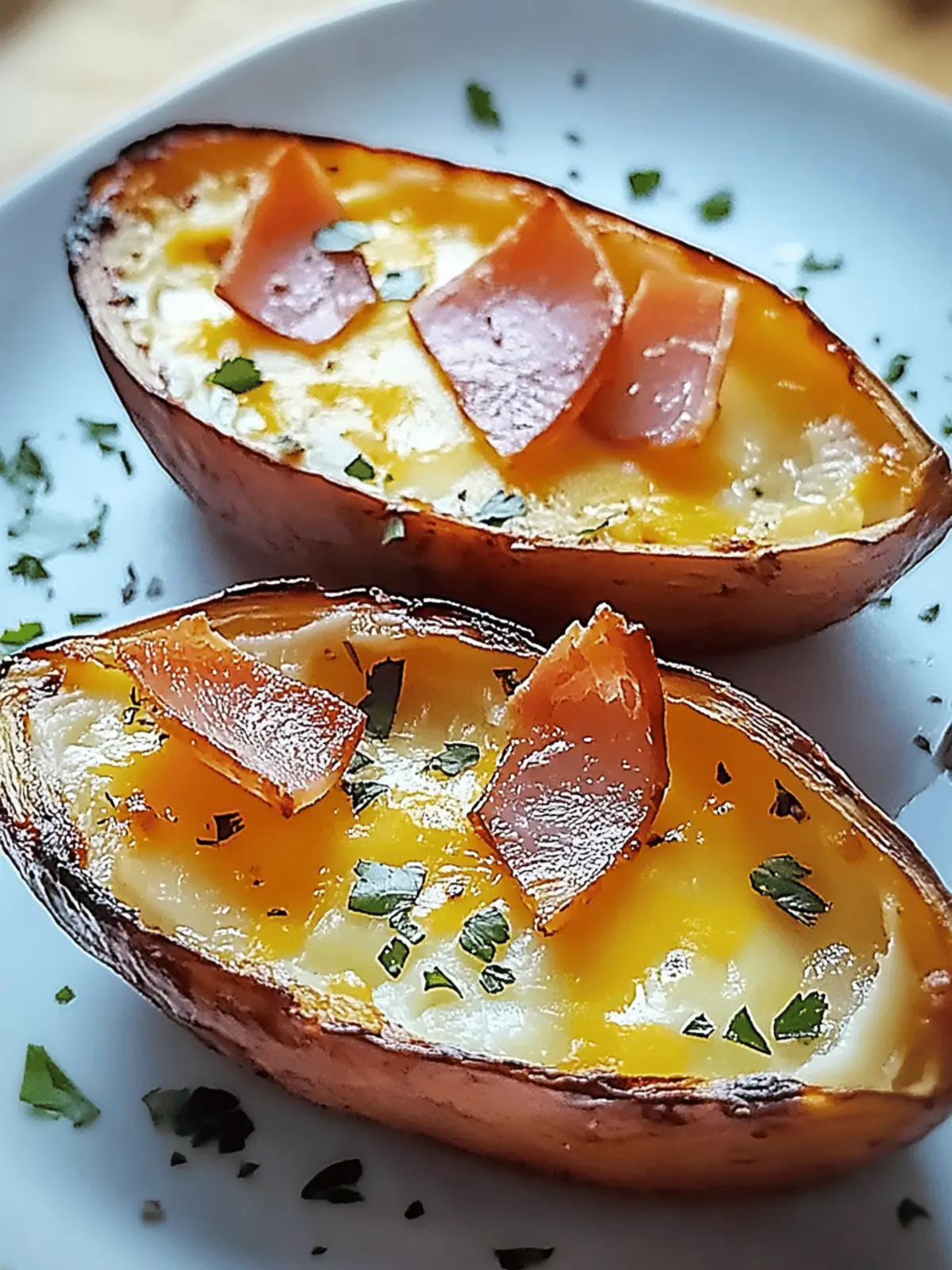 Eierboot mit Speck und Käse – Ein Genuss für Frühstücksfreunde 2 Egg boat with bacon and cheese: A delicious recipe