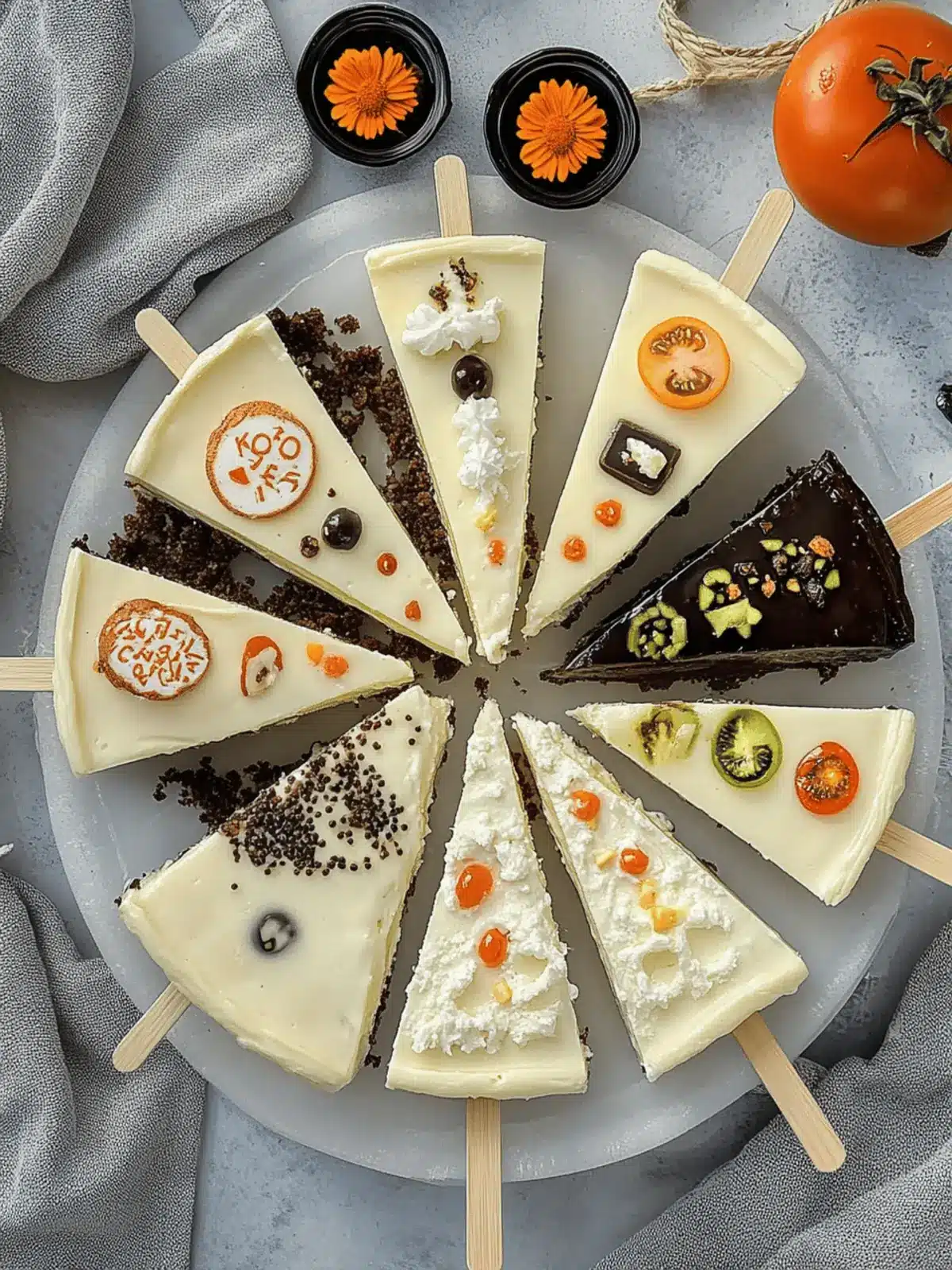 Herbstliche Cheesecake-Pops für Halloween 2 herbst