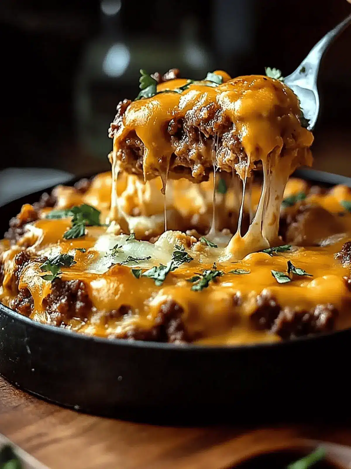 Cheeseburger Auflauf für die ganze Familie 2 Cheeseburger Auflauf