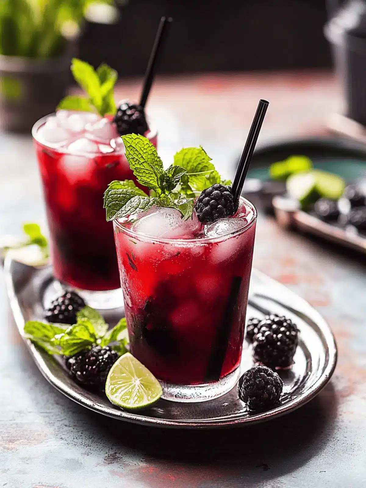 Frischer Brombeere Mojito für Sommerabende 5 Brombeere Mojito