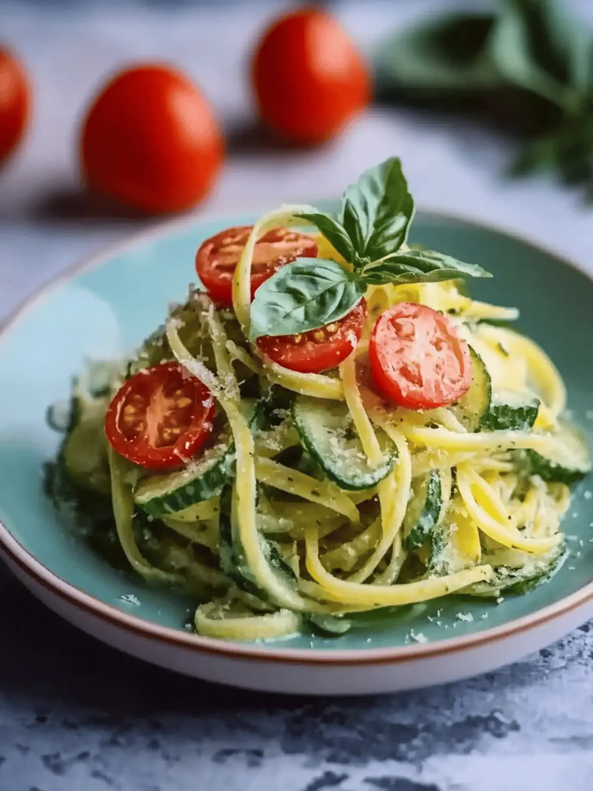 Zucchini-Spaghetti mit Frischkäse-Sauce für jeden Tag 2 Zucchini-Spaghetti mit Frischkäse-Sauce: Ein schnelles und gesundes Gericht für jeden Tag