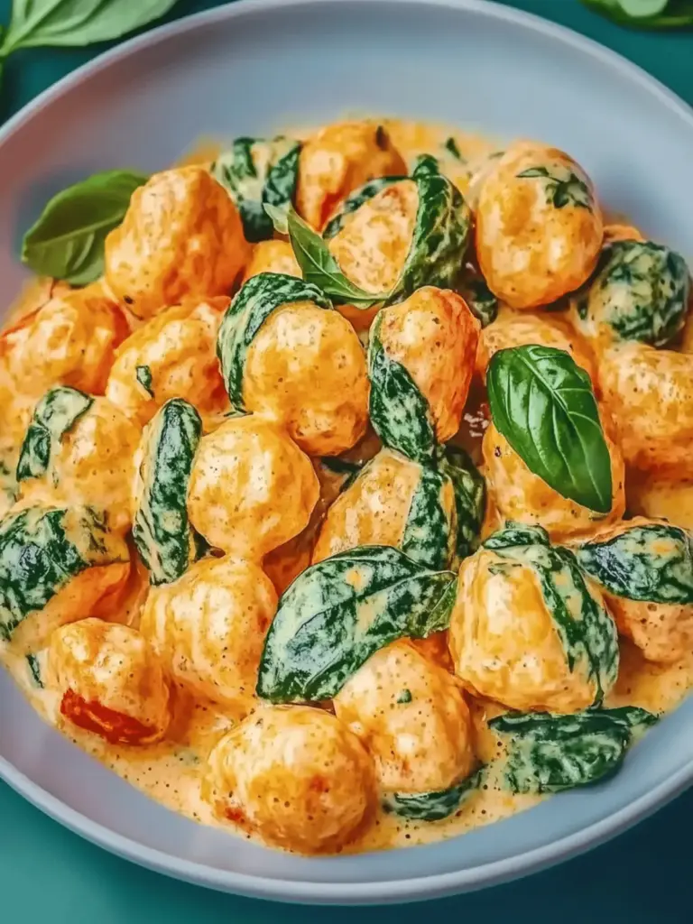 Schnelle Gnocchi-Pfanne mit Tomaten und Spinat