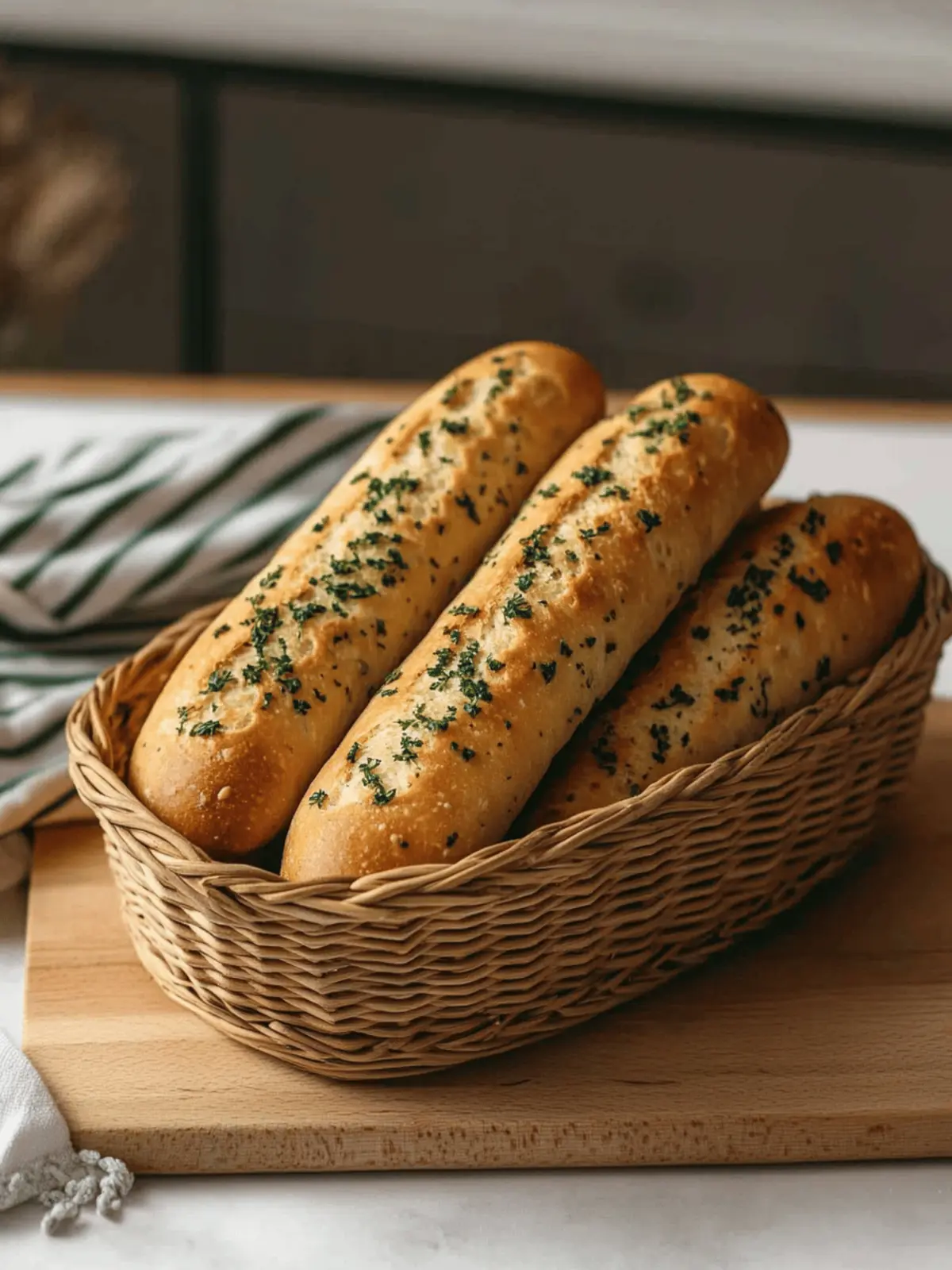 Einfache Knoblauchbrot-Stangen für jeden Anlass 2 Einfache Knoblauchbrot-Stangen