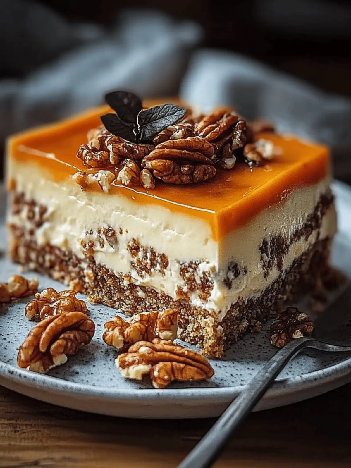 Kürbis Käse Nusskuchen für den perfekten Herbstgenuss 4 Kürbis Käse Nusskuchen