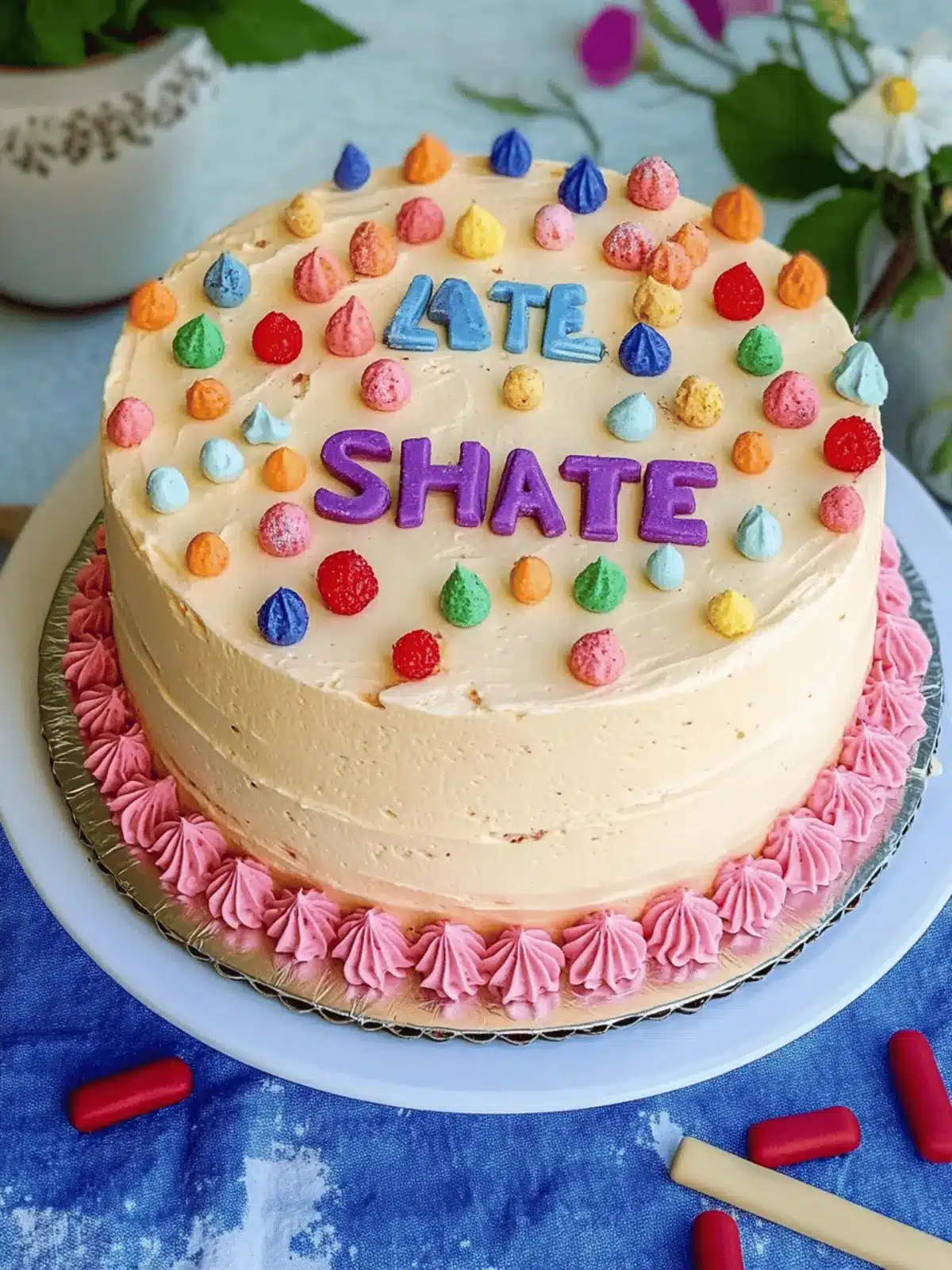 Schnelle Torte zur Einschulung mit Erdbeeren 2 Quick cake for school enrollment