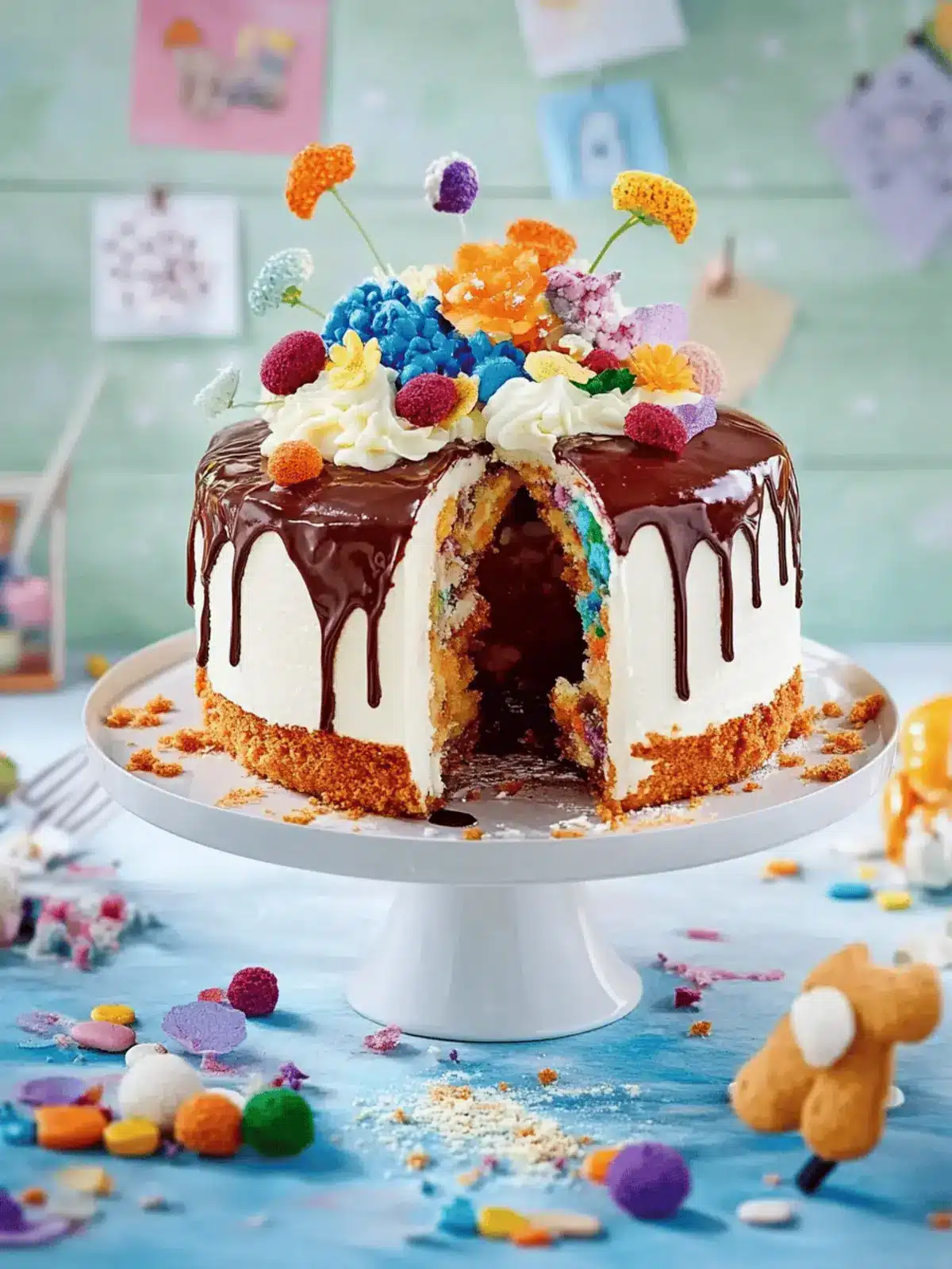 Konfetti-Einschulungstorte leicht gemacht