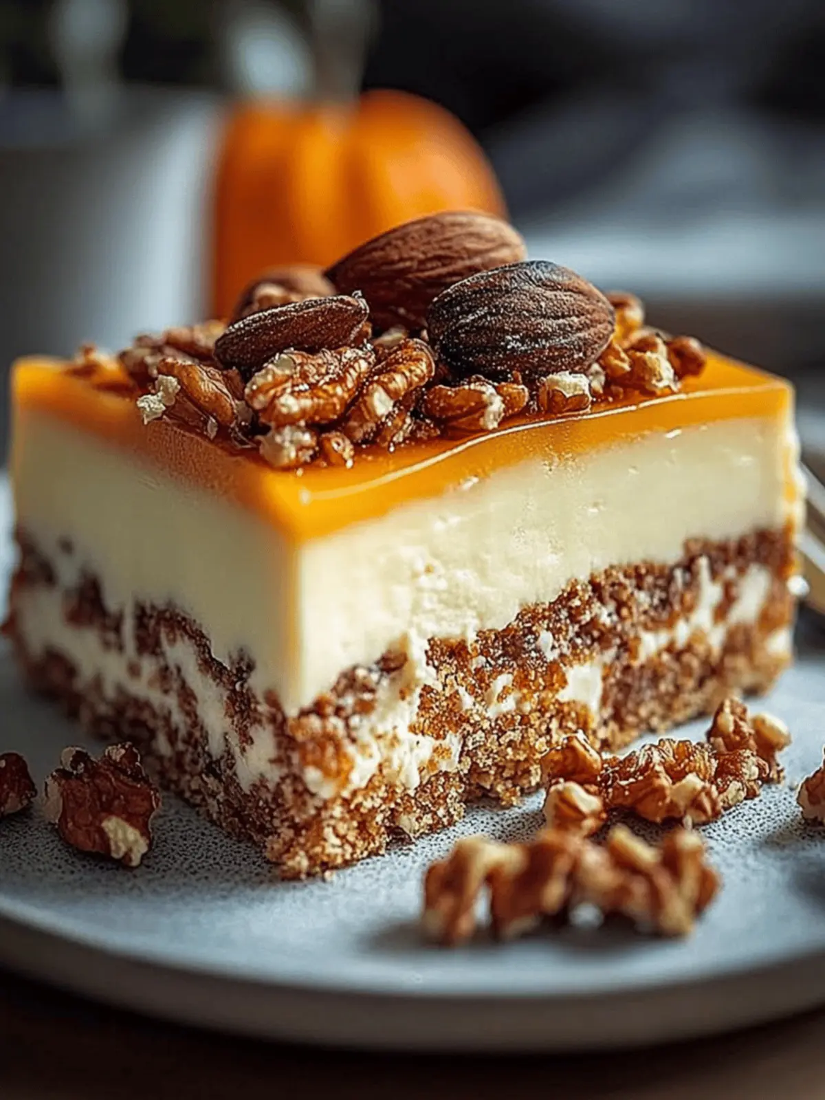 Kürbis Käse Nusskuchen für den perfekten Herbstgenuss 3 Kürbis Käse Nusskuchen