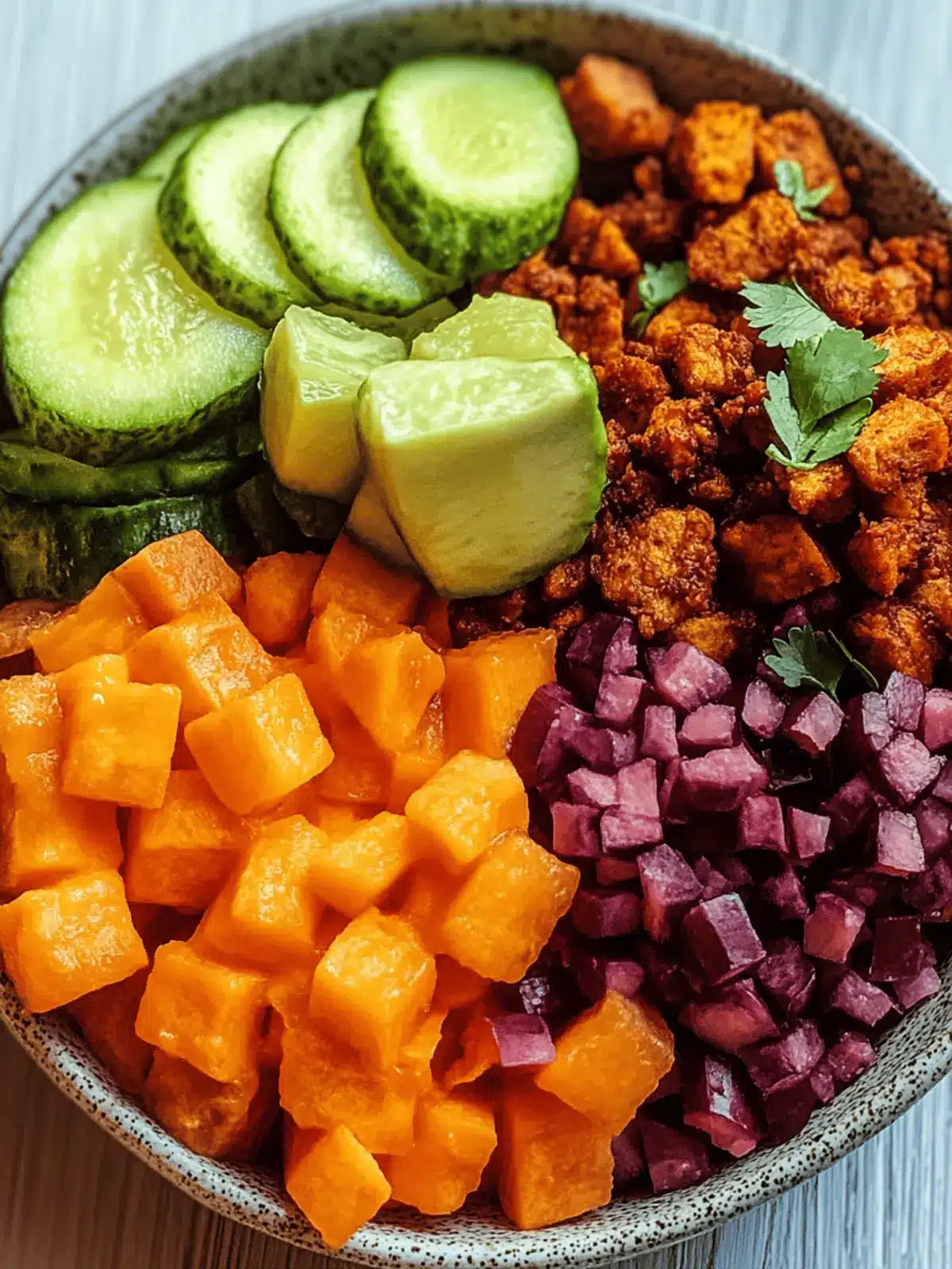 Süßkartoffel Burrito Schüssel