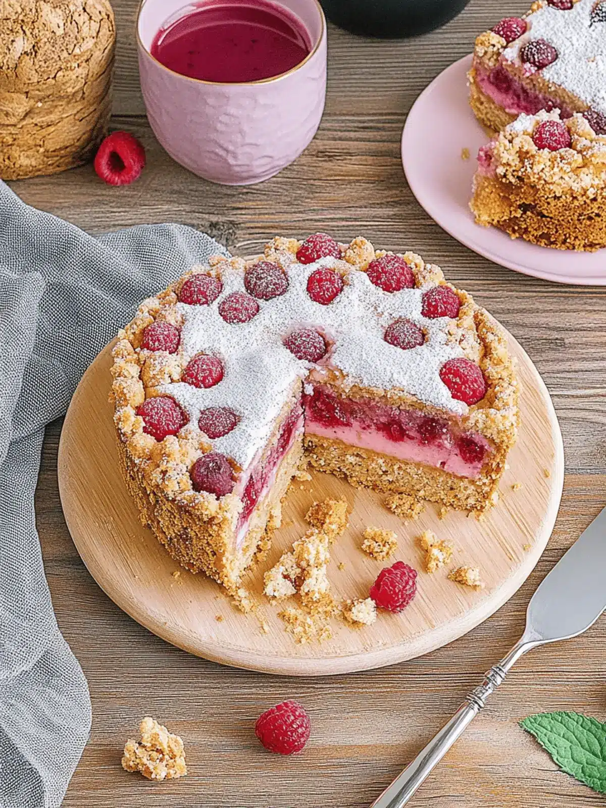 Streusel-Plum Cake with VERPOORTEN Amaretto-Apricot