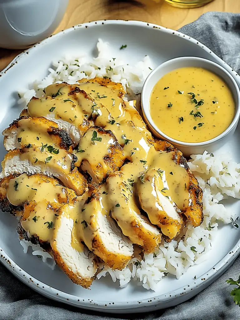 Honig Senf Hähnchen mit Reis