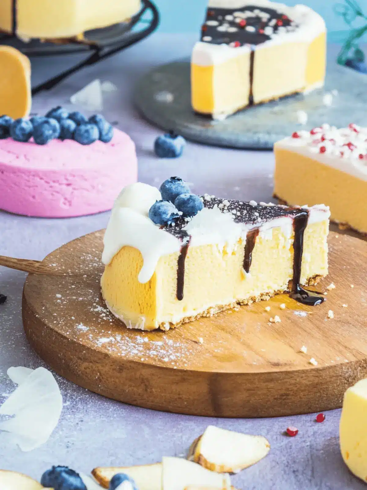 Käsekuchen als Cake-Sticks