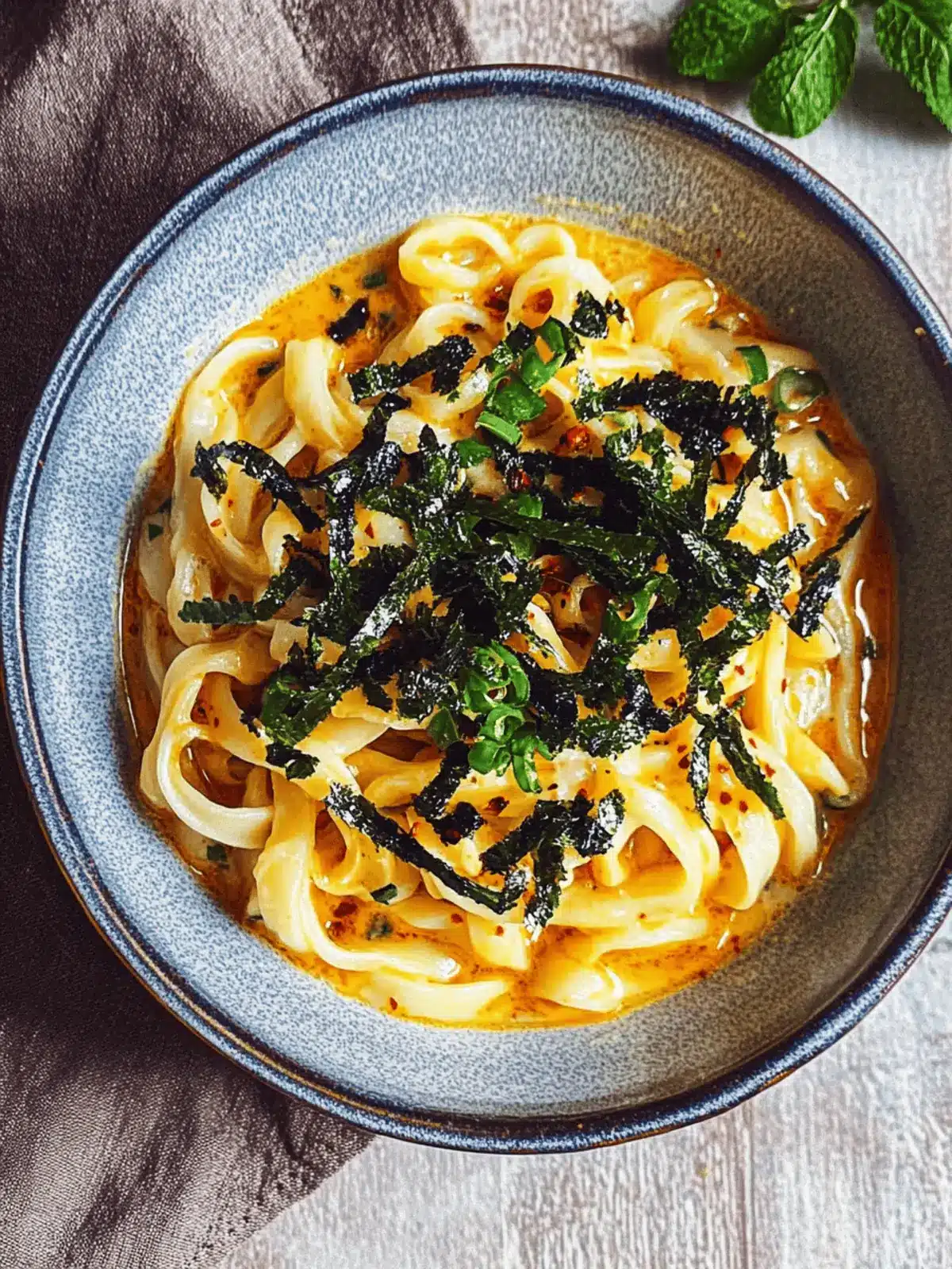 Scharfe Udon-Nudeln mit Käse im Handumdrehen 4 Scharfe Udon-Nudeln mit Käse