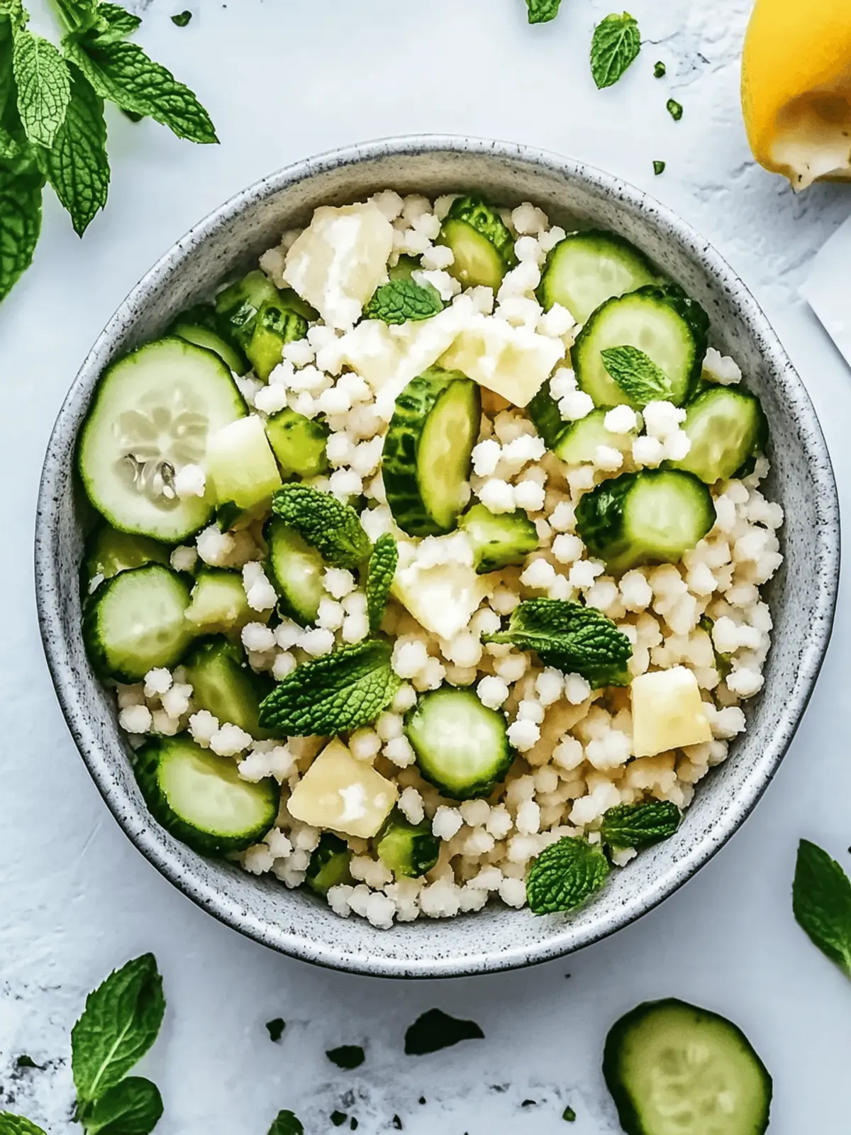 Geschmackvoller Gurken-Couscous