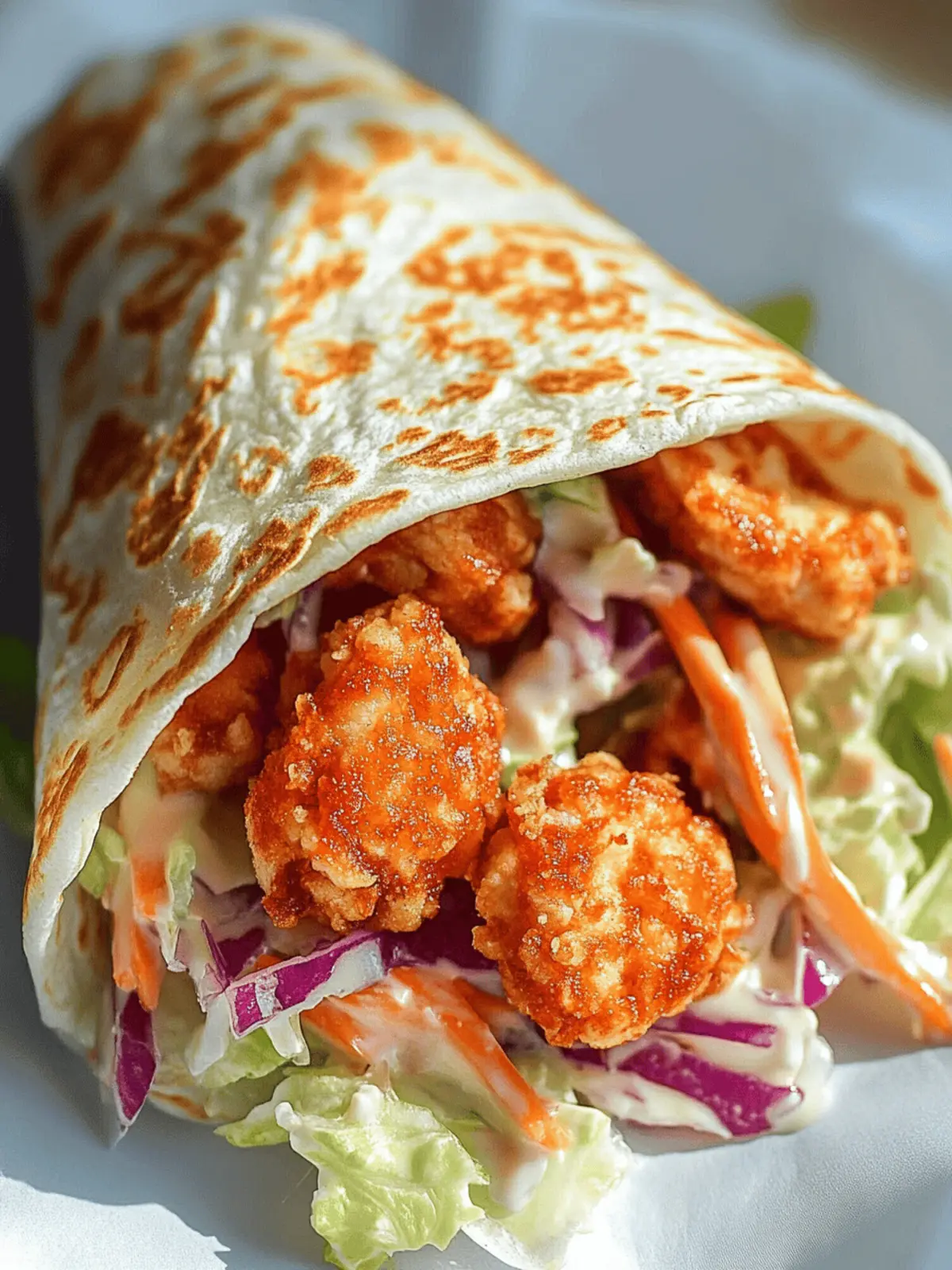 Crispy BBQ Hähnchen Wrap