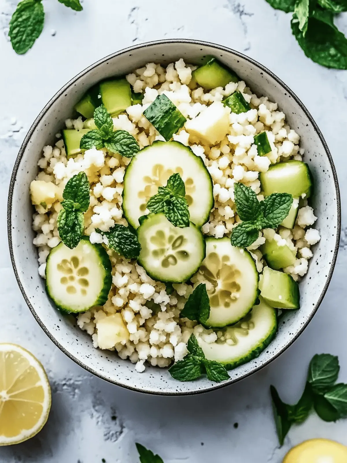 Geschmackvoller Gurken-Couscous