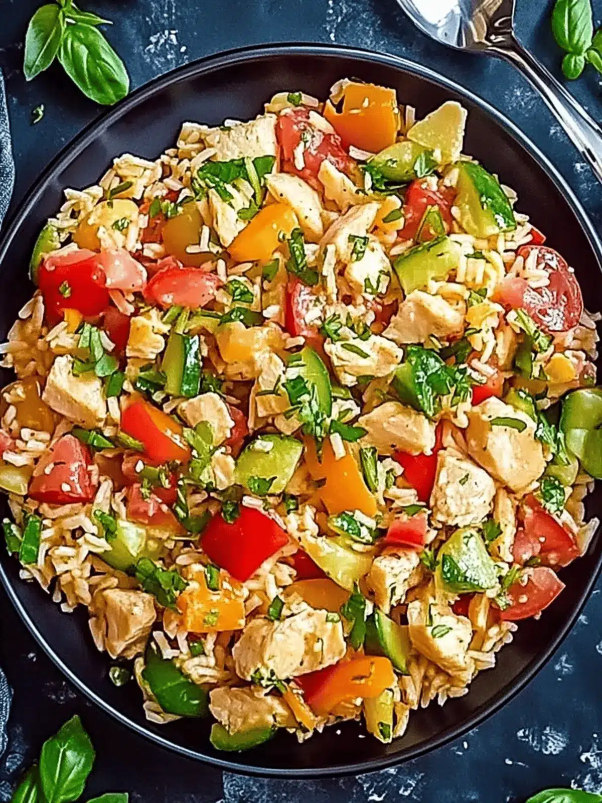 Schnelle Reispfanne Hühnchen Gemüse