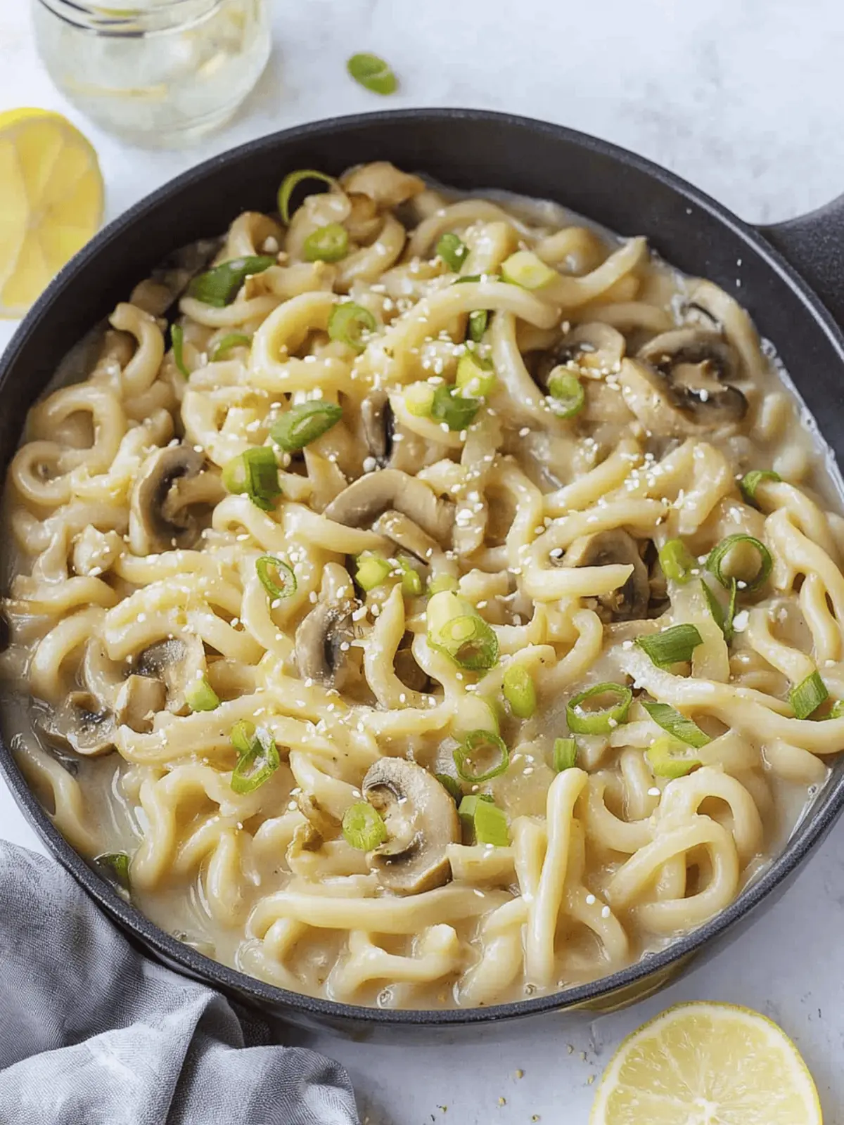 Cremige Pilz-Udon für schnelles Wohlfühlessen 3 Cremige Pilz-Udon