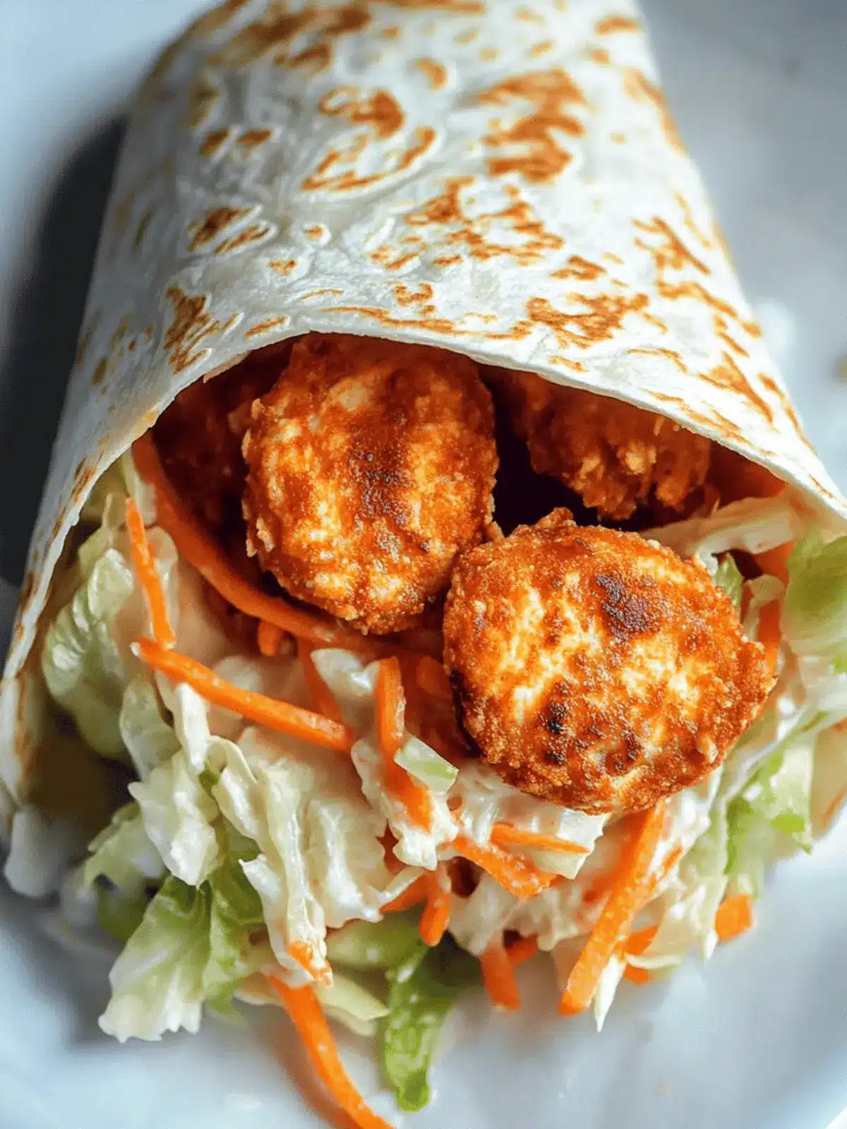 Crispy BBQ Hähnchen Wrap