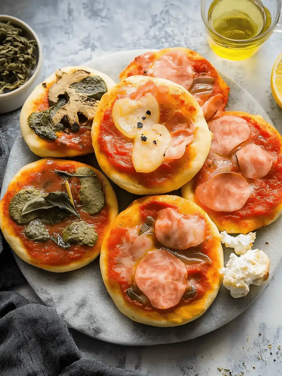 Mini Pizza selbst machen – Schnelle Fingerfood Idee 3 Mini Pizza selbst machen