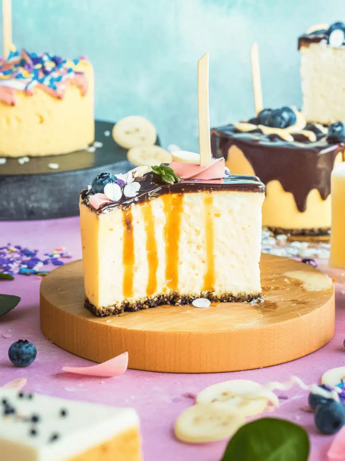 Käsekuchen als Cake-Sticks