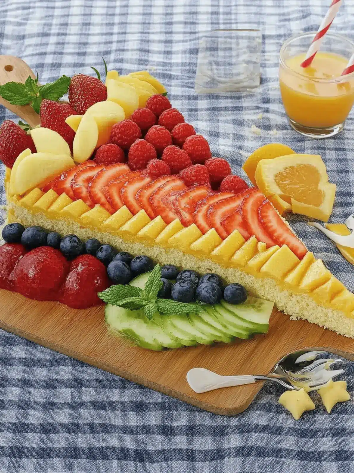 Obstkuchen zum Schulanfang