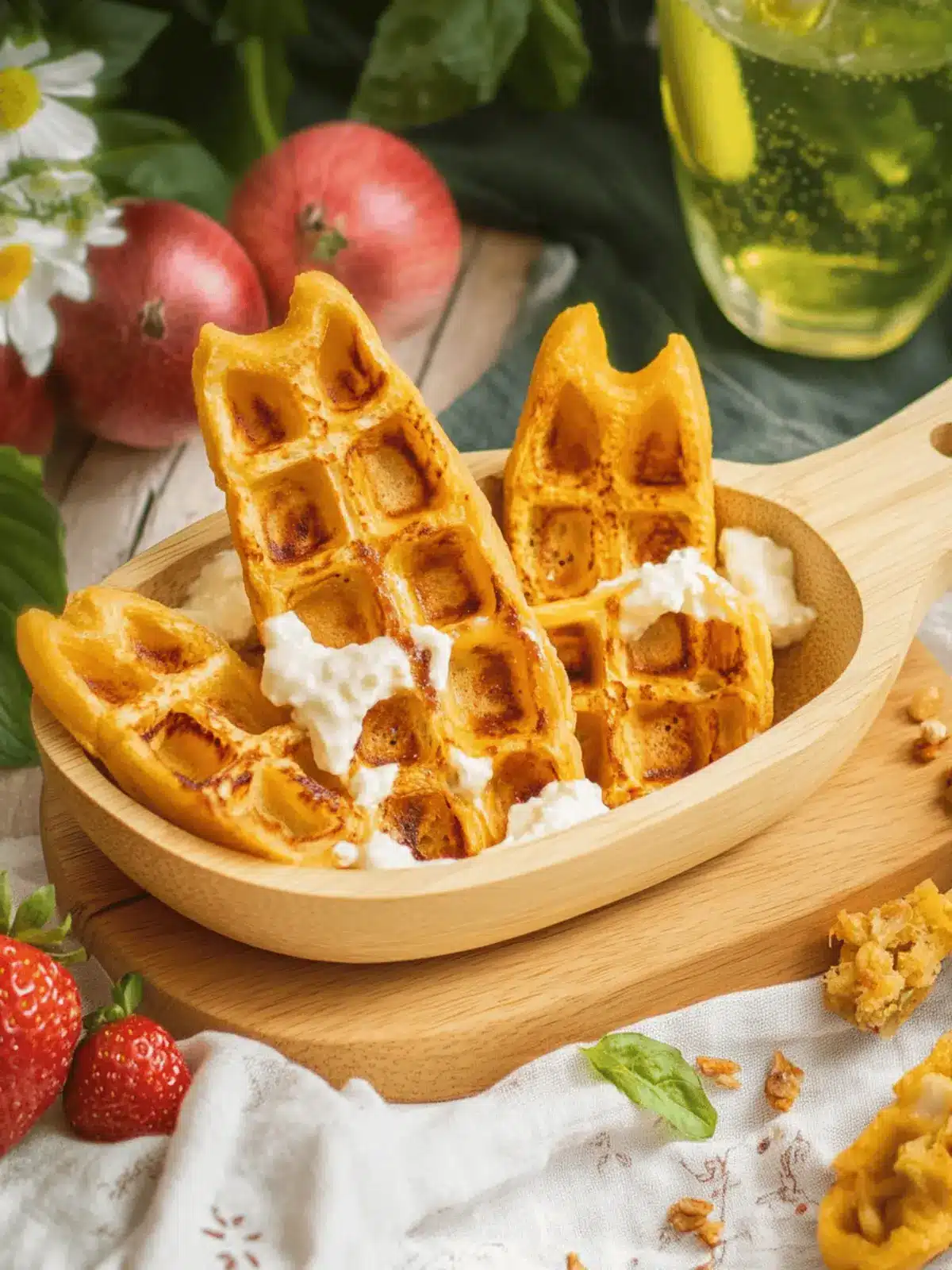 Fingerfood für das Baby: Leckere Pizzawaffeln 2 Fingerfood für das Baby