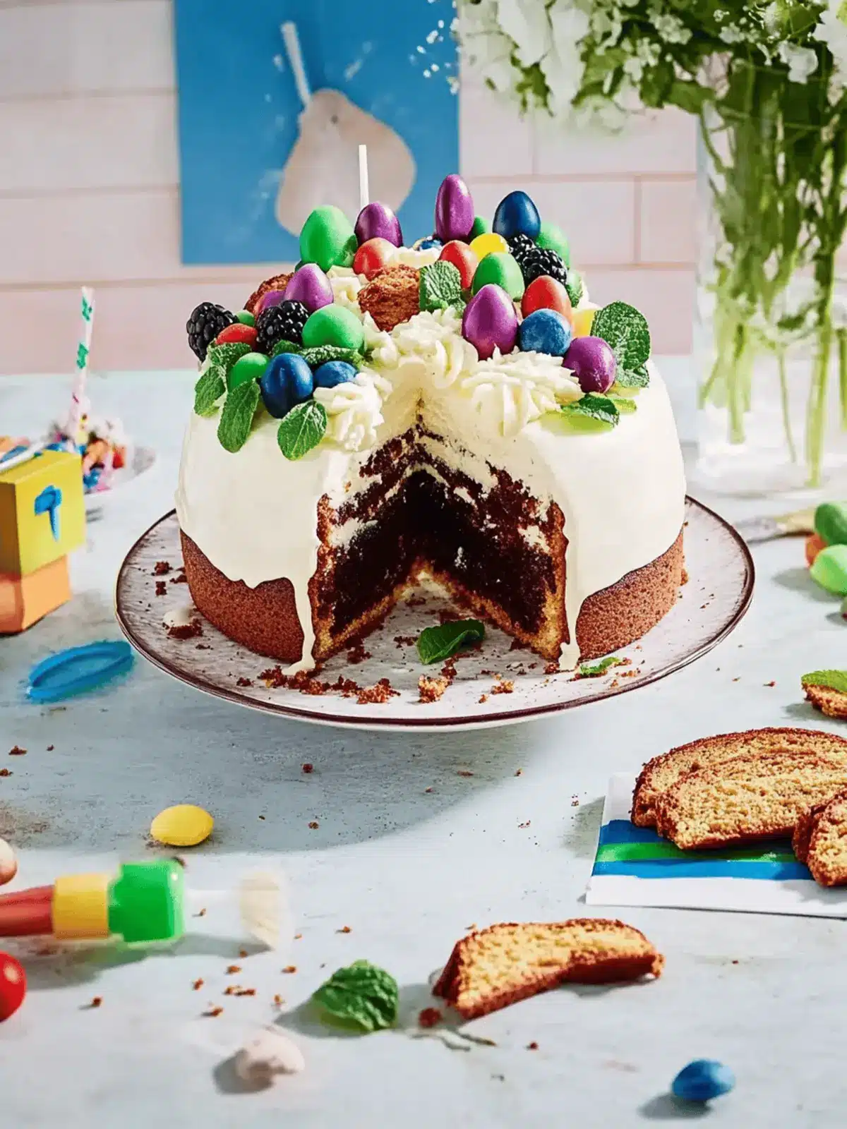 Konfetti-Einschulungstorte leicht gemacht