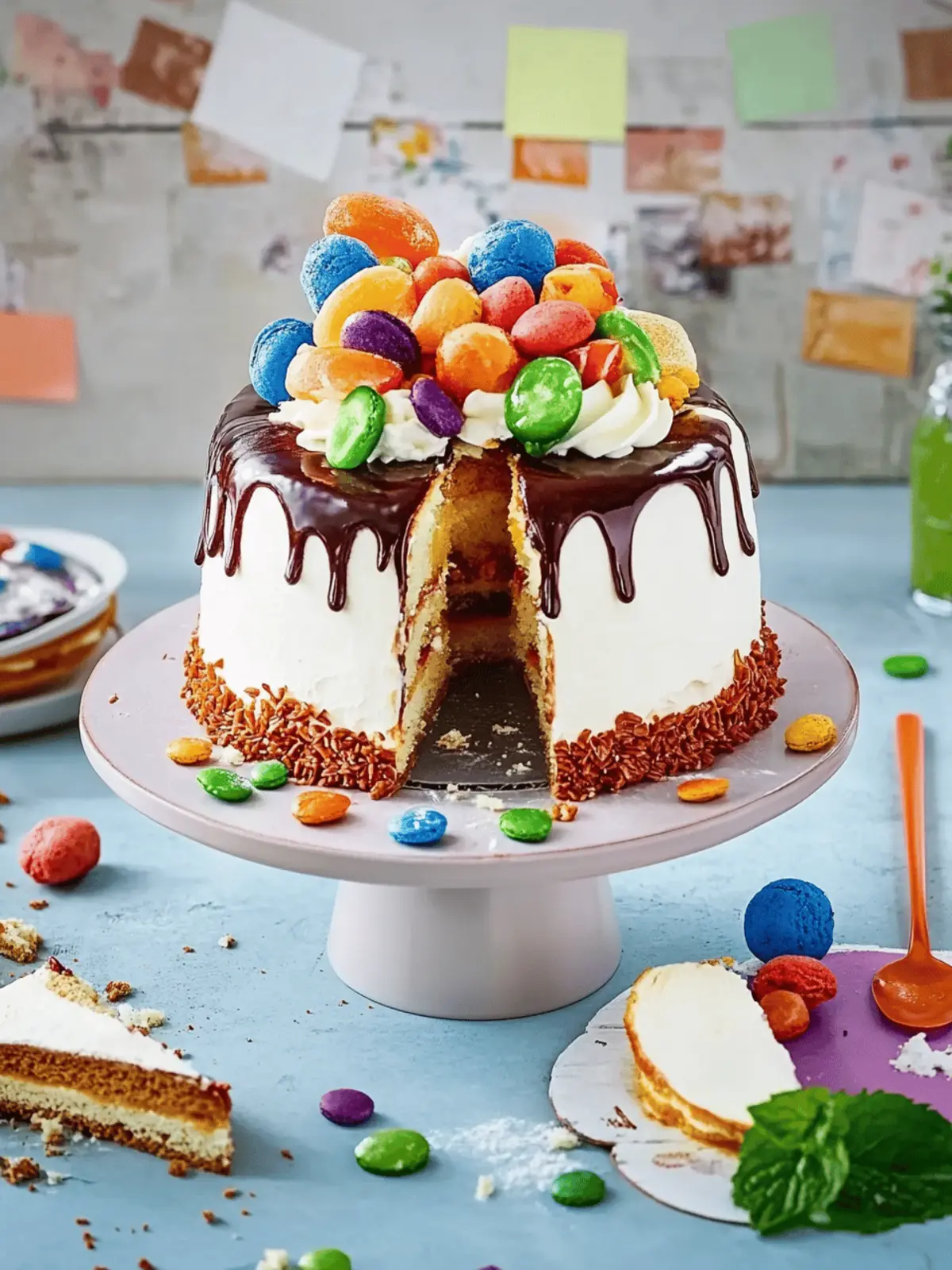 Konfetti-Einschulungstorte leicht gemacht