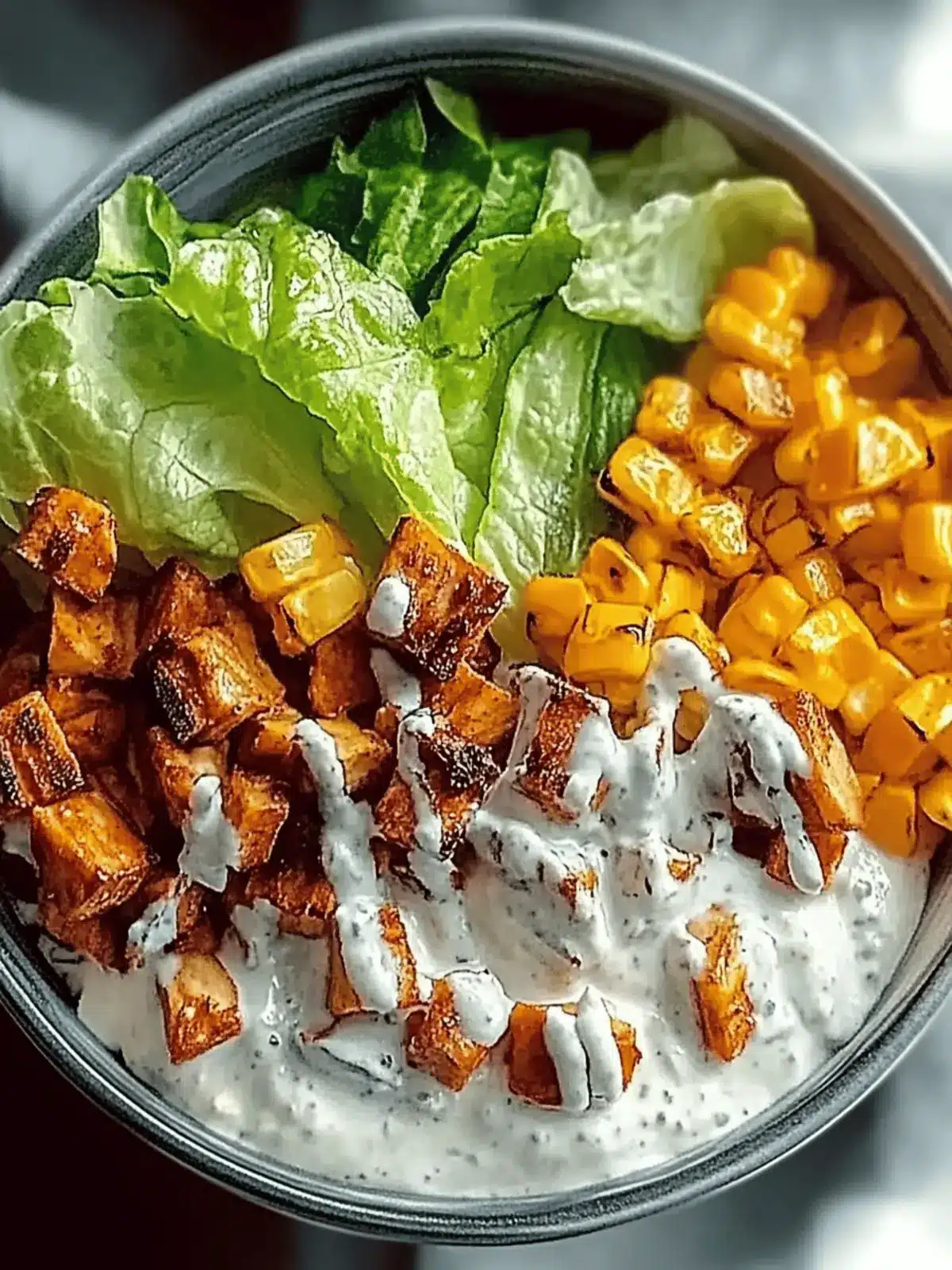 BBQ Hähnchen Nachosalat für den ultimativen Genuss 4 BBQ Hähnchen Nachosalat