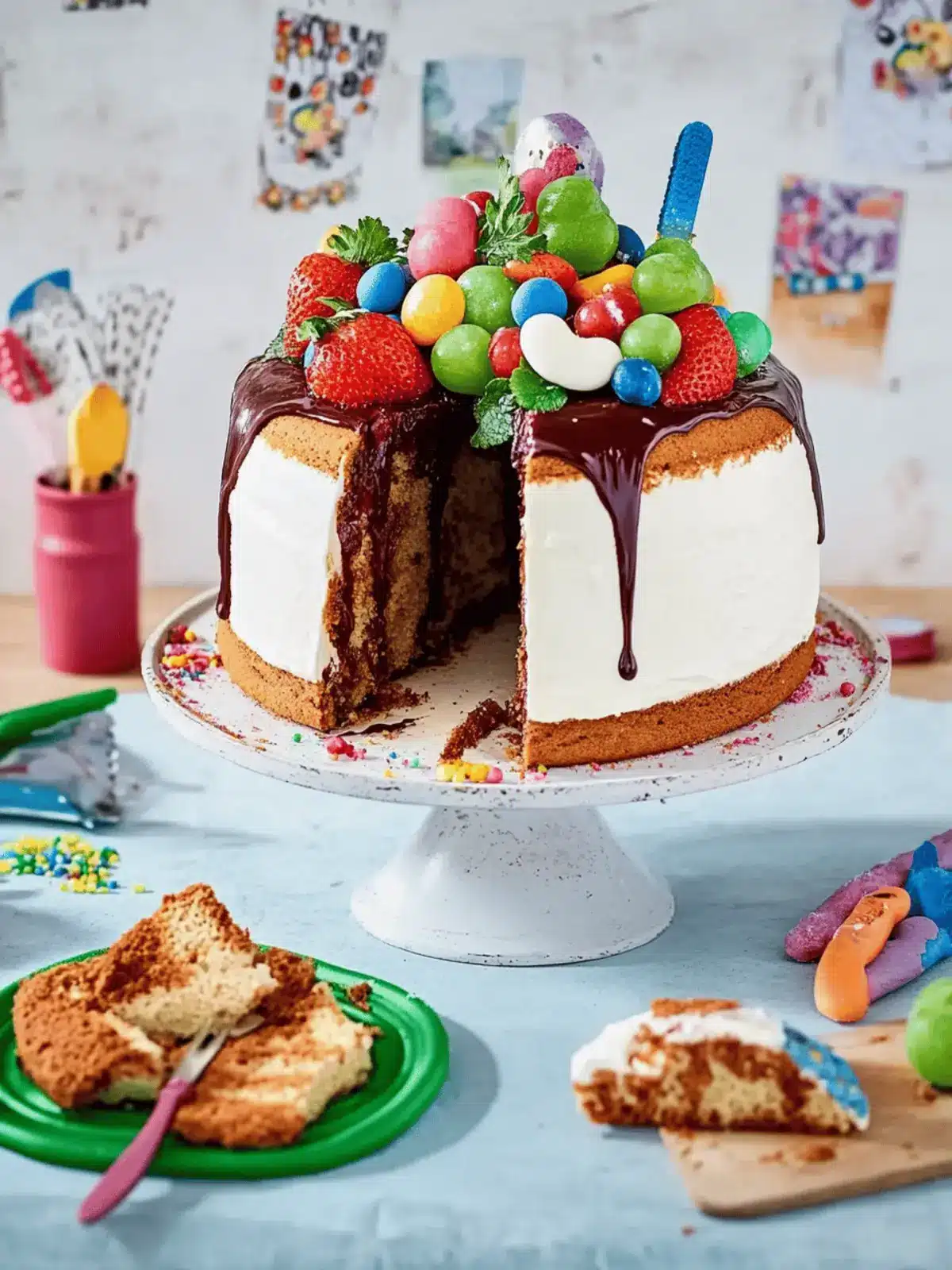 Konfetti-Einschulungstorte leicht gemacht