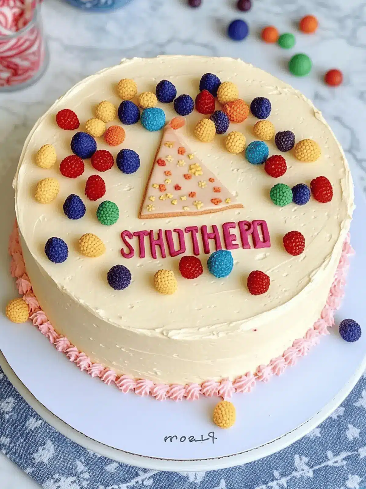 Schnelle Torte zur Einschulung mit Erdbeeren 3 Quick cake for school enrollment